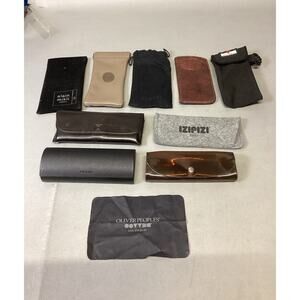 Lot Of 9 Eyeglass Cases - Alain Mikli, Chanel, Prada, Trussaardi, Izipizi & More